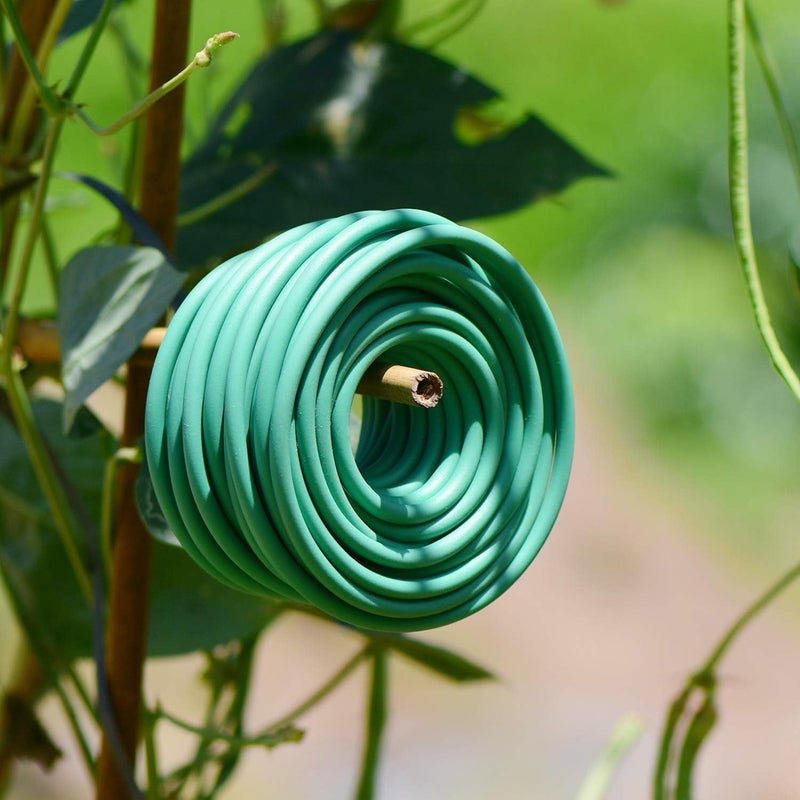 YDSL Soft Plant Tie, Garden Wire Tie for Plants Heavy Duty Reusable Plant Twist Ties for Gardening Home Office (Green, 32.8 feet) - Image 5